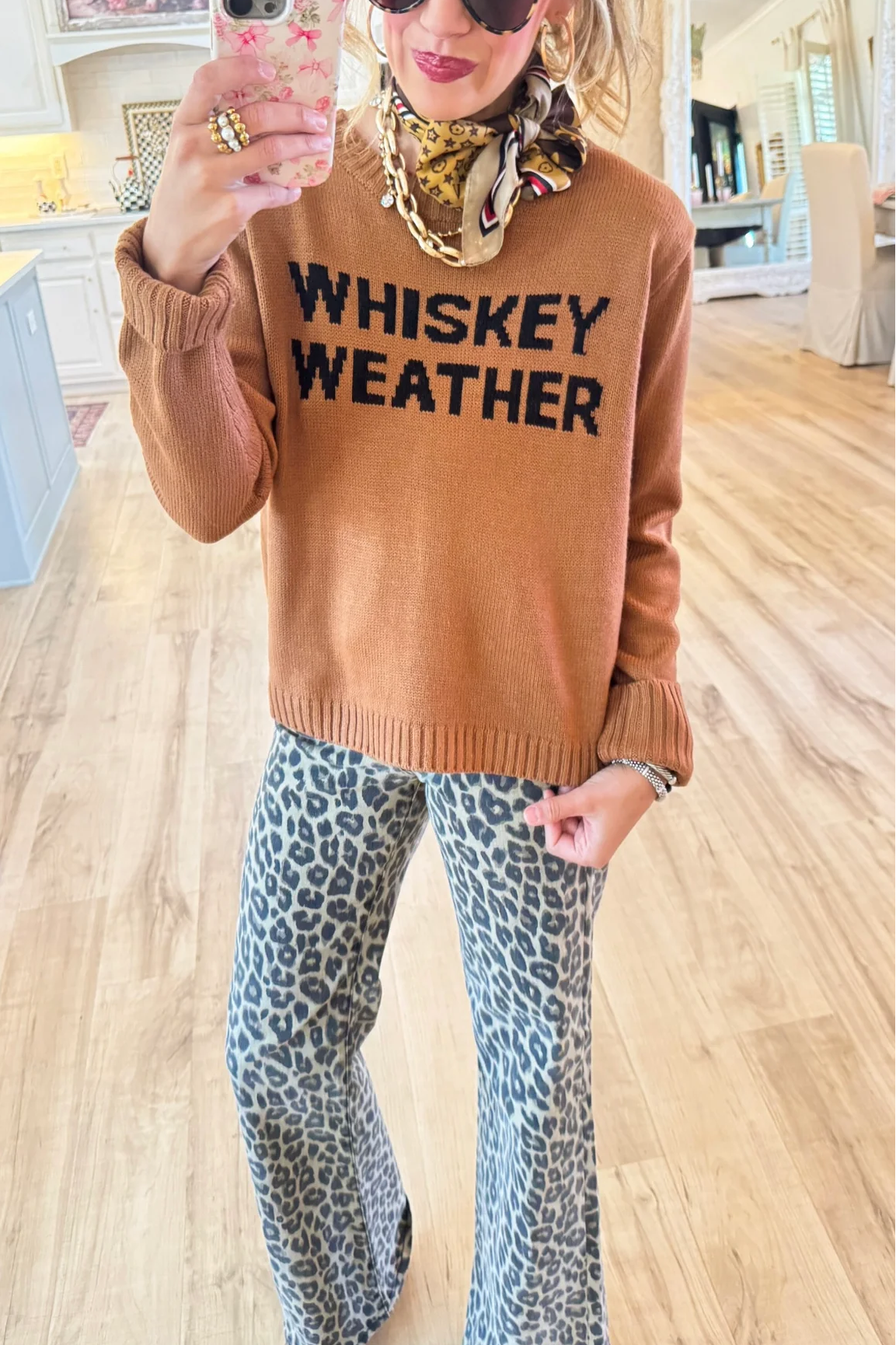 Brown Whiskey Weather Sweater