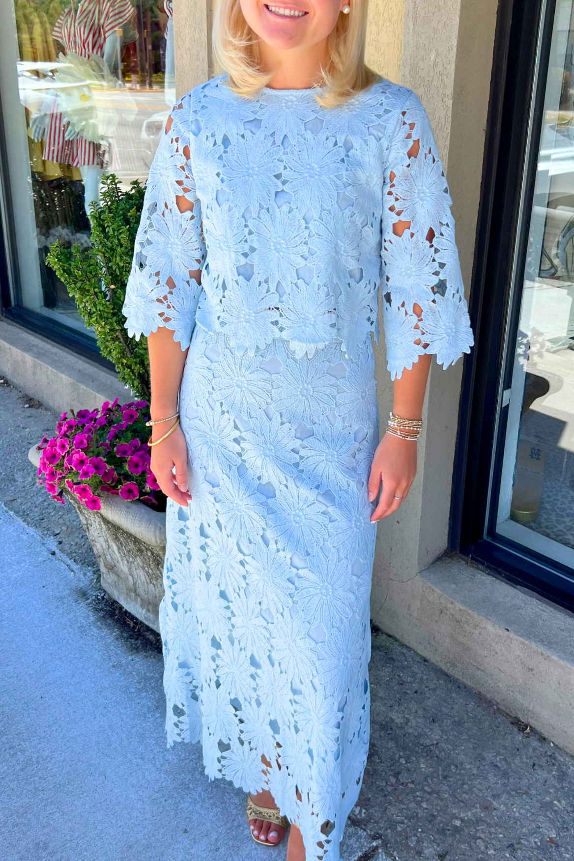 Garden Lace Skirt Set