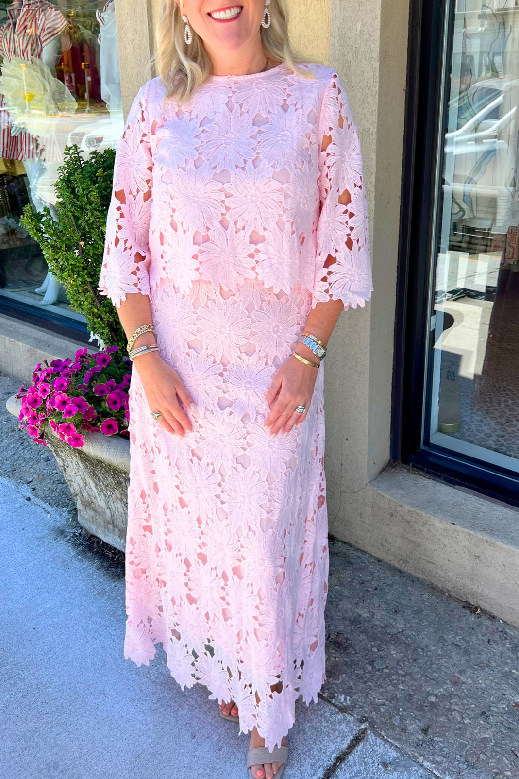 Garden Lace Skirt Set