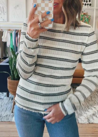 Kim Stripe Fitted Top