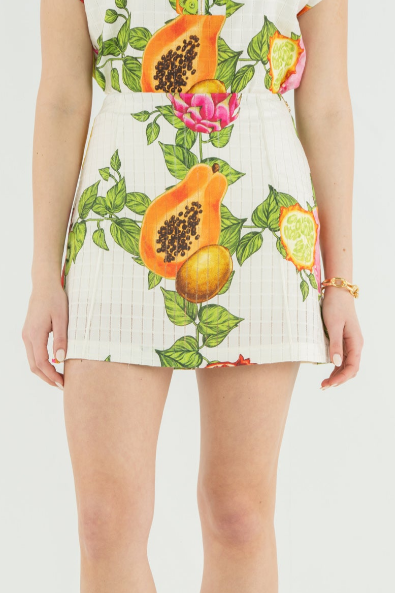 Fruit Print Skirt