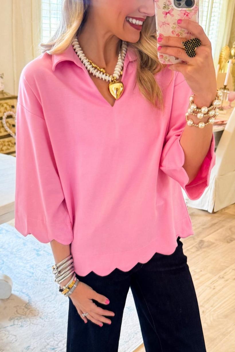 Scallop Edge Detail Solid Top