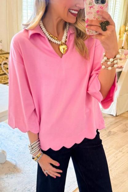 Scallop Edge Detail Solid Top