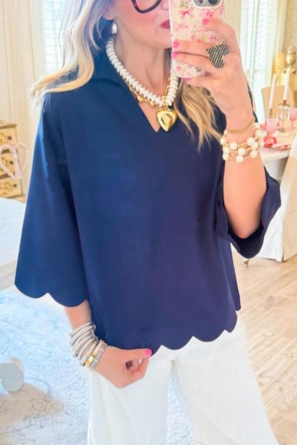 Scallop Edge Detail Solid Top
