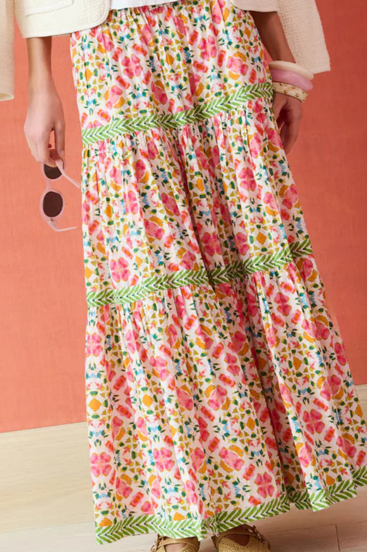 Casual Layered Maxi Skirt