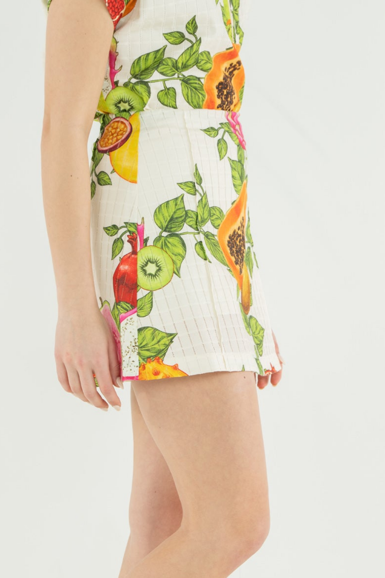 Fruit Print Skirt