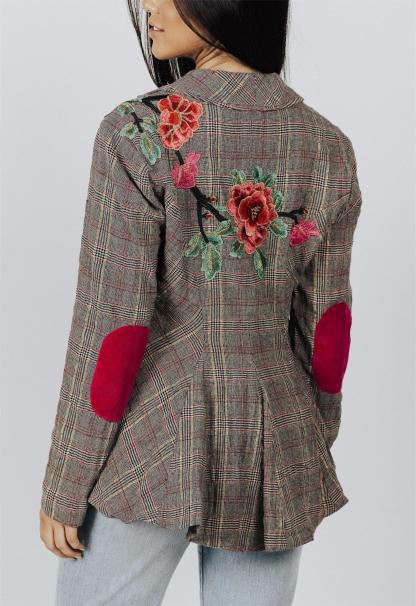 Aratta Gabriella Rose Flower Print Blazer