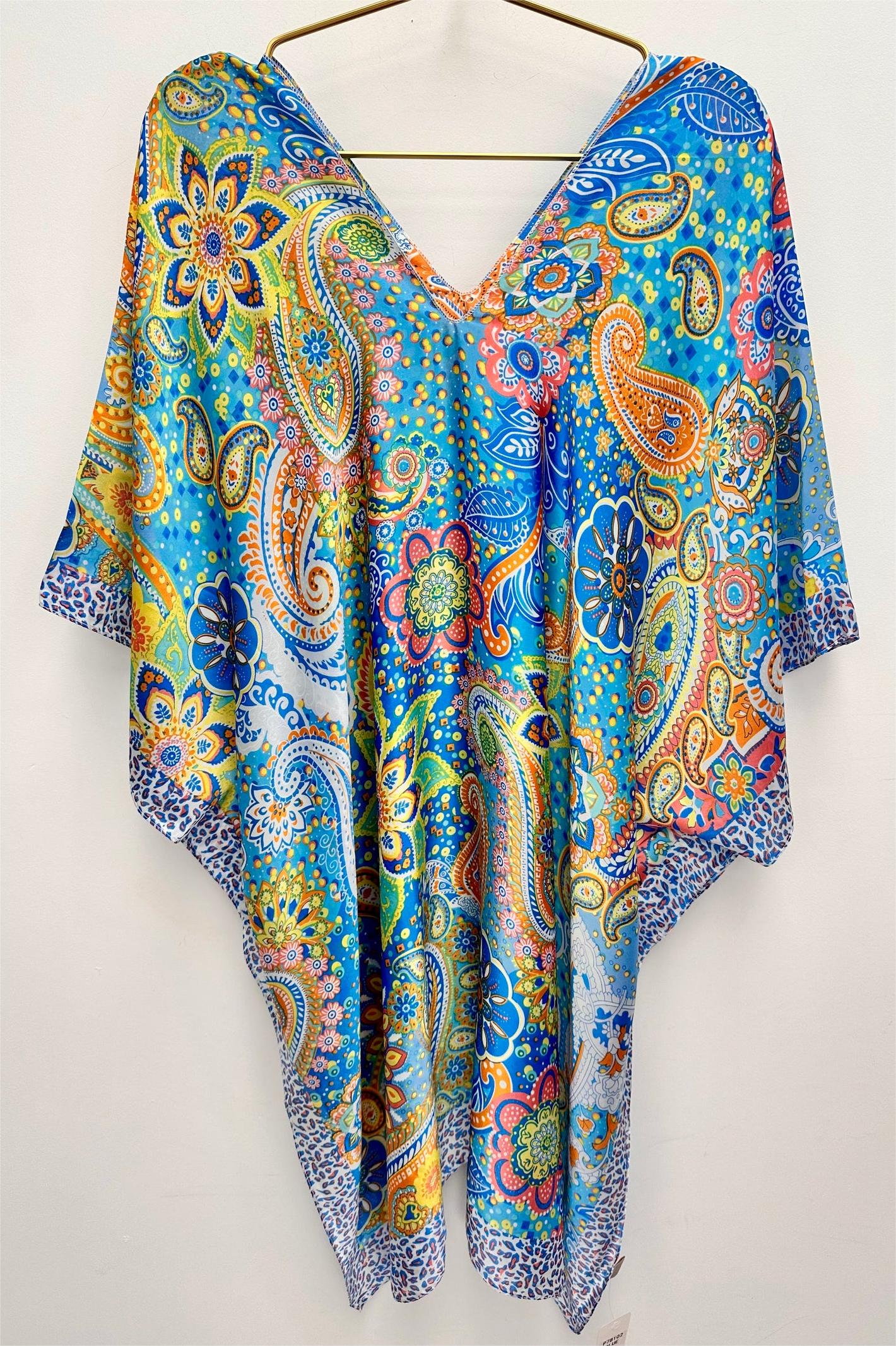 Satin Kaftan Dress