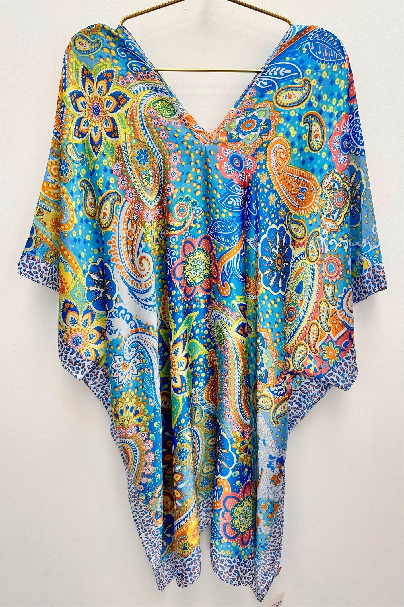 Satin Kaftan Dress