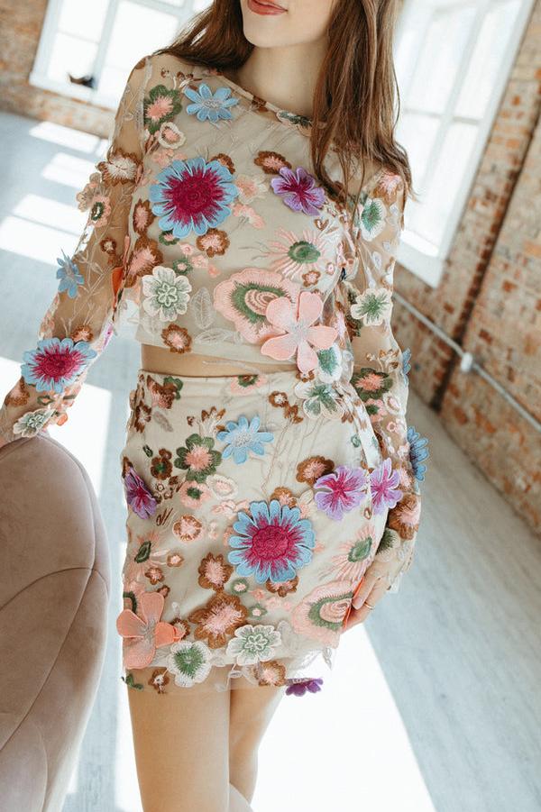 Floral Embroidery Set