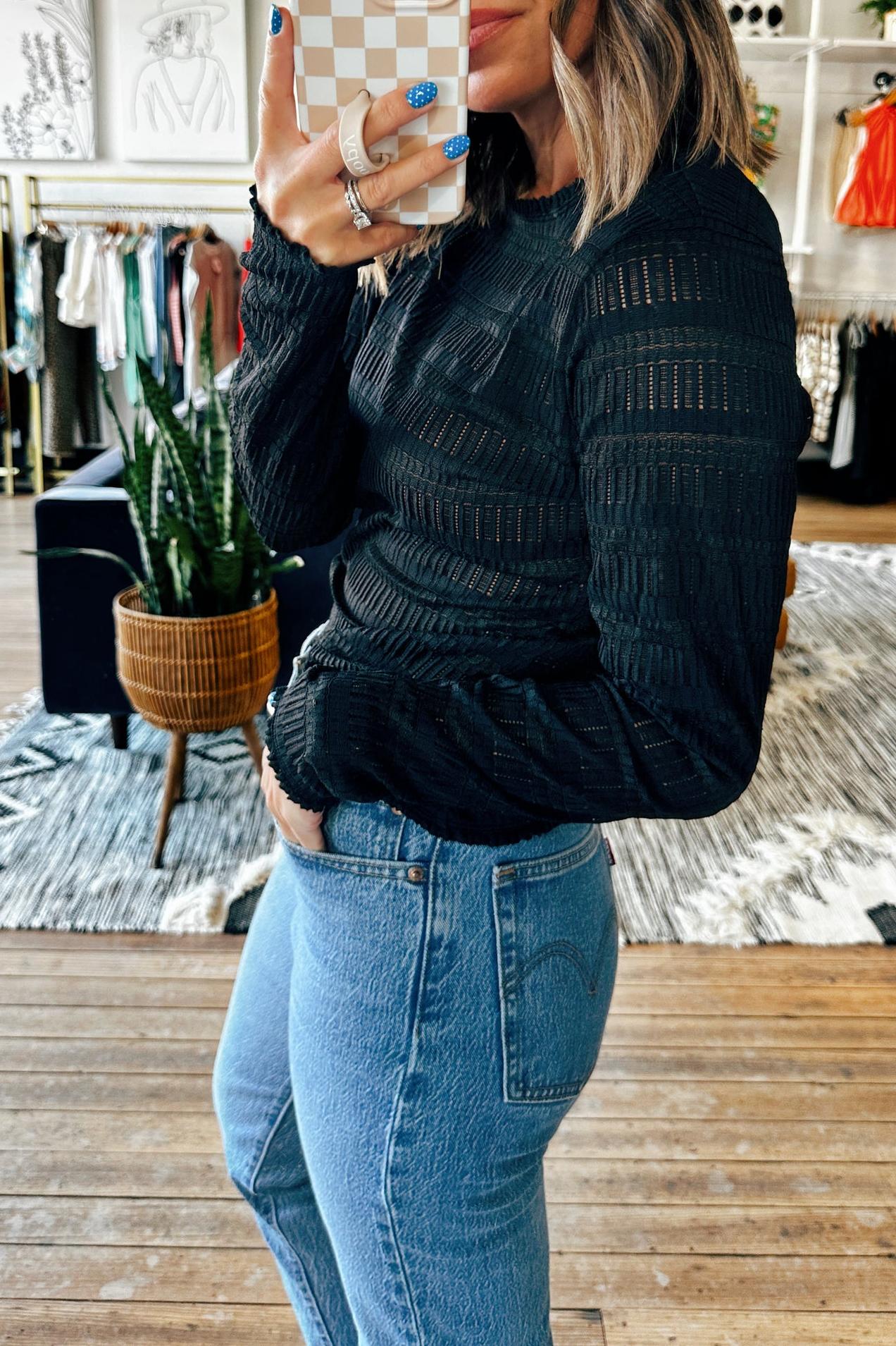 Kim Stripe Fitted Top