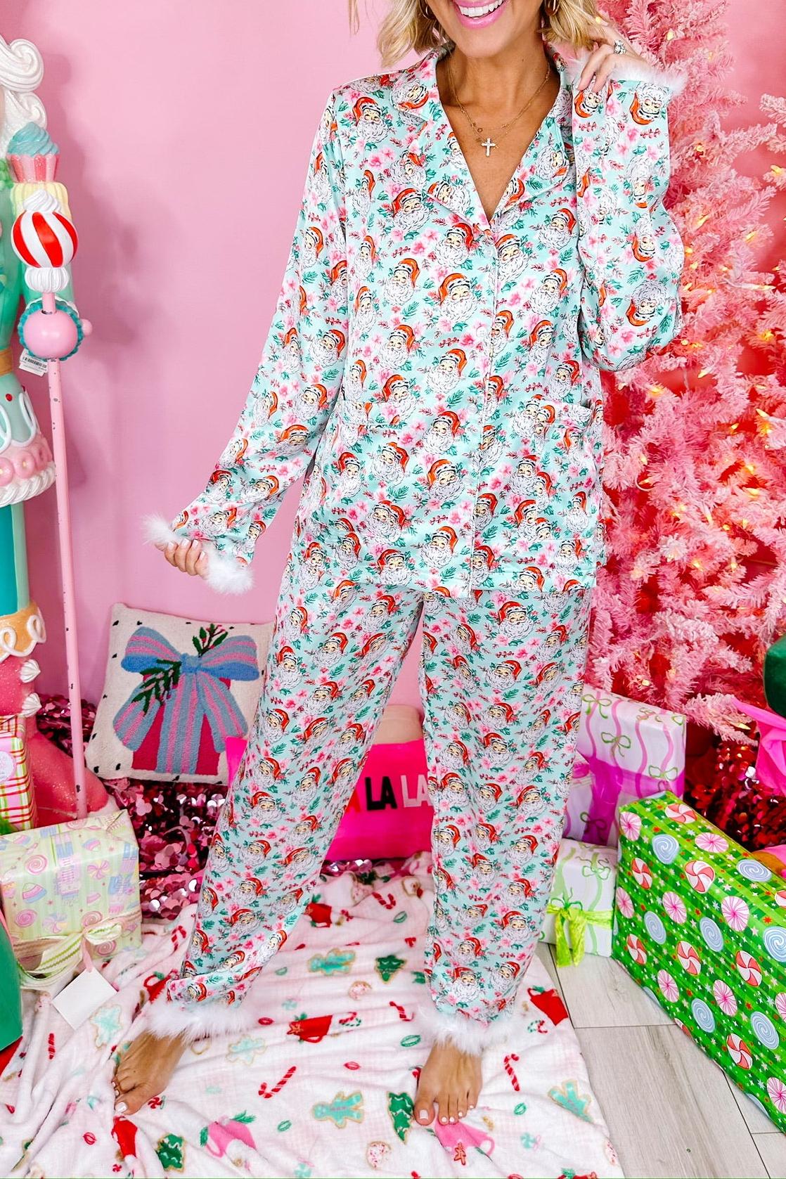 Santa Feather Pajama Set