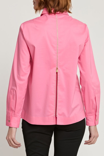 Long Sleeve Zip Back Shirt