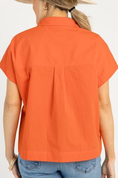 Papaya Button Up Shirt