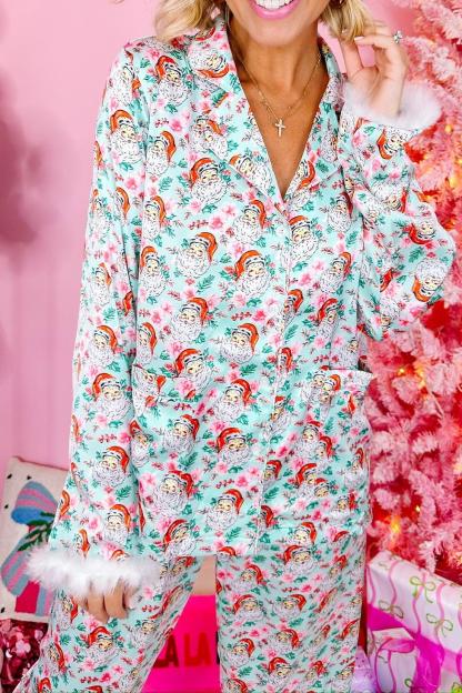 Santa Feather Pajama Set