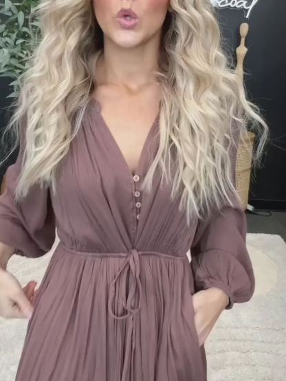 Fallen Leaves Maxi Dress