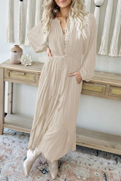Fallen Leaves Maxi Dress