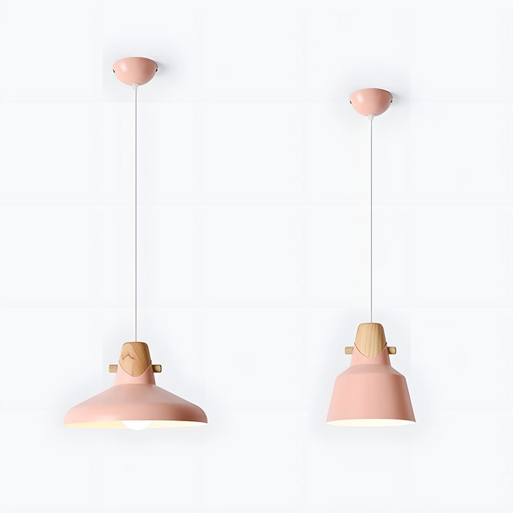 Creative Decor Macarons Wood Bedroom Pendant Lighting