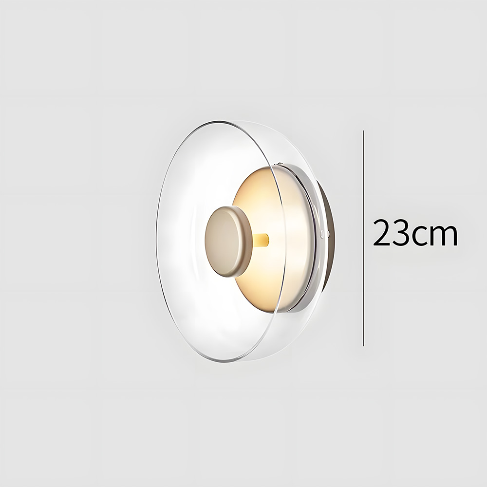 Modern Industrial Glass Wall Lights Pairs For Bedroom