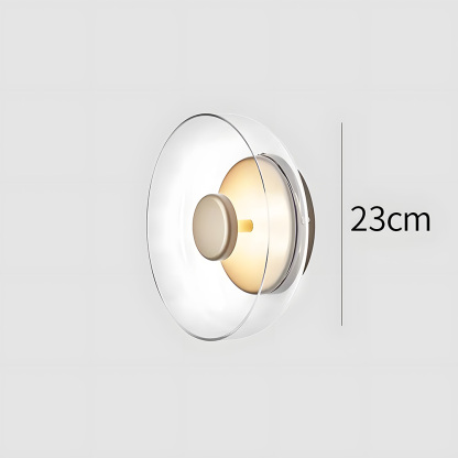 Modern Industrial Glass Wall Lights Pairs For Bedroom