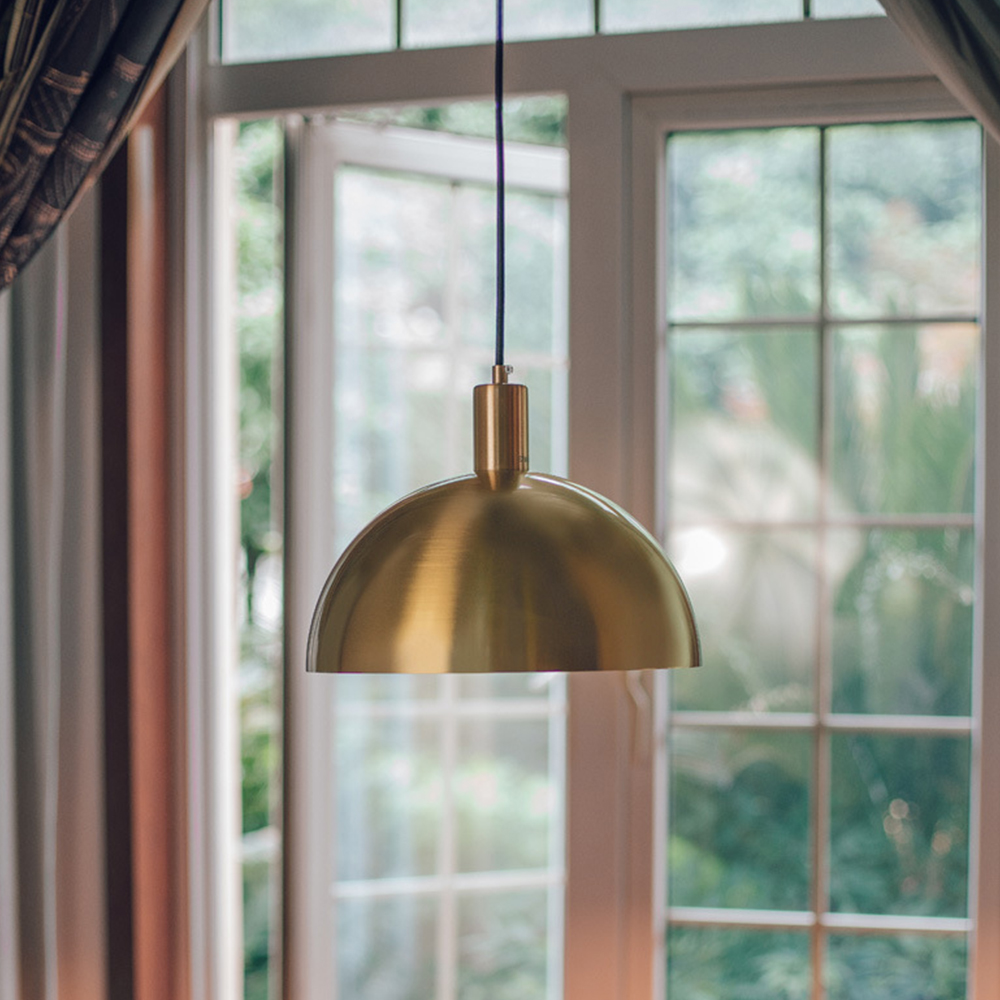 Vintage Chic Gold Brass Dining Room Pendant Lights
