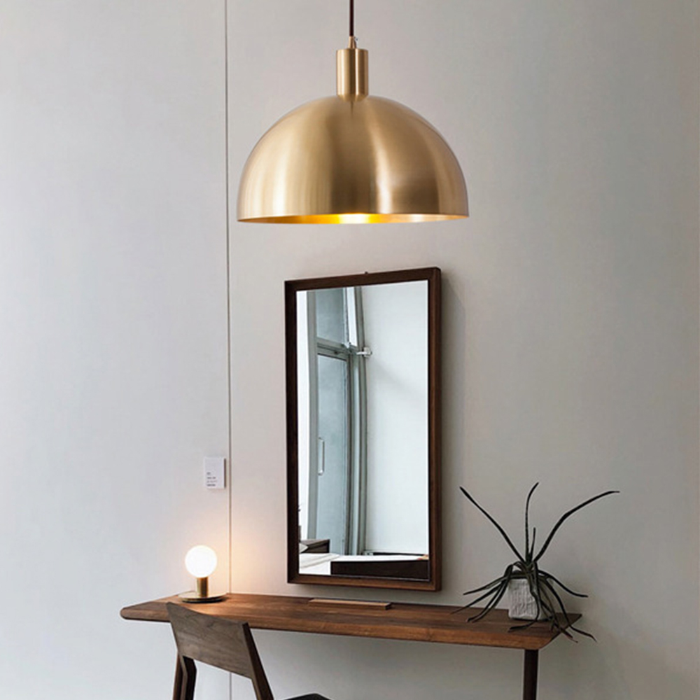 Vintage Chic Gold Brass Dining Room Pendant Lights