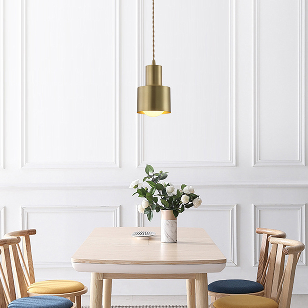 Minimalist Retro Gold Brass Dining Room Pendant Lights
