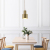 Minimalist Retro Gold Brass Dining Room Pendant Lights