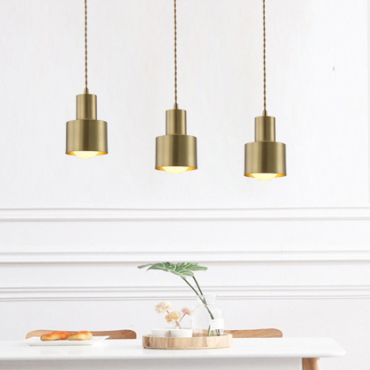 Minimalist Retro Gold Brass Dining Room Pendant Lights