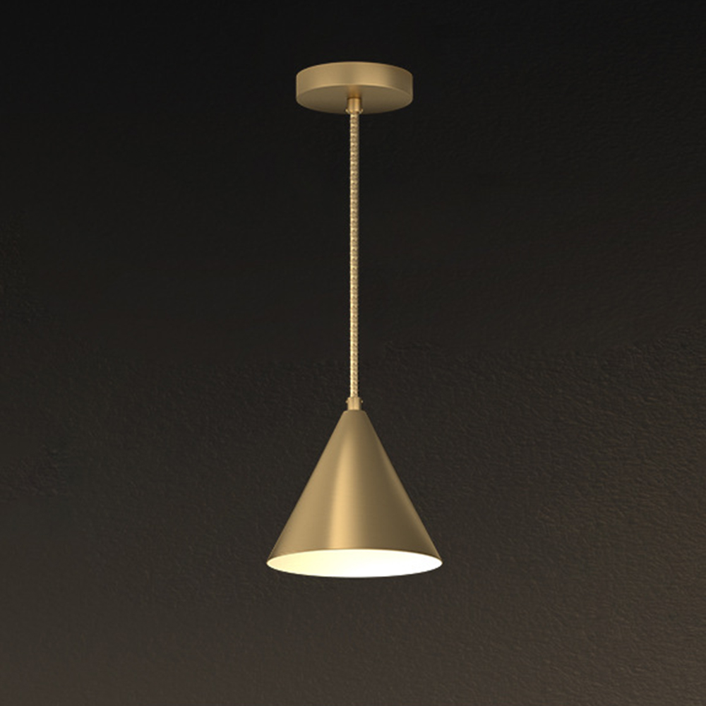 Modern Gold And Black Round Brass Pendant Lights For Dining Room
