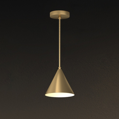 Modern Gold And Black Round Brass Pendant Lights For Dining Room