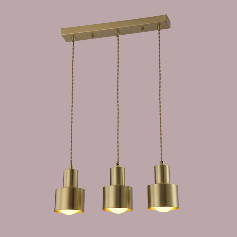 Minimalist Retro Gold Brass Dining Room Pendant Lights