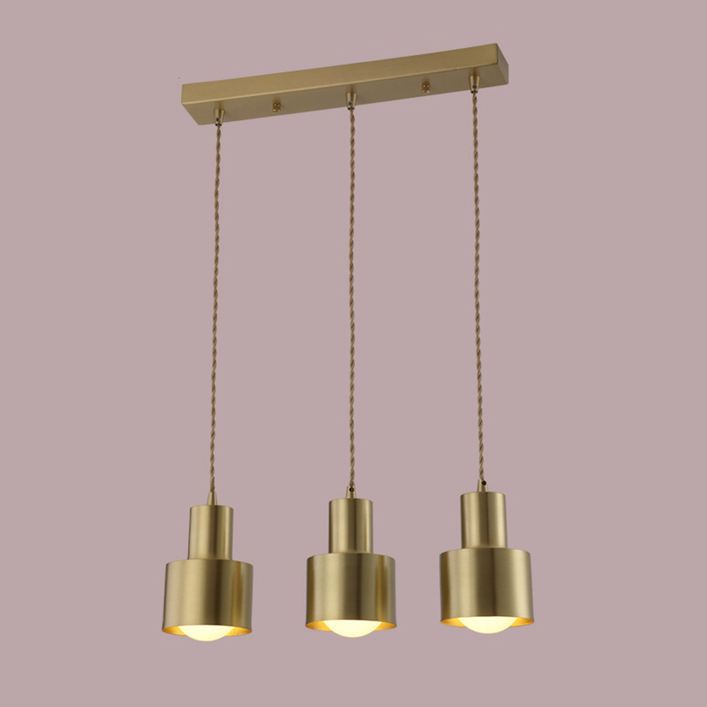 Minimalist Retro Gold Brass Dining Room Pendant Lights
