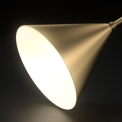 Modern Gold And Black Round Brass Pendant Lights For Dining Room