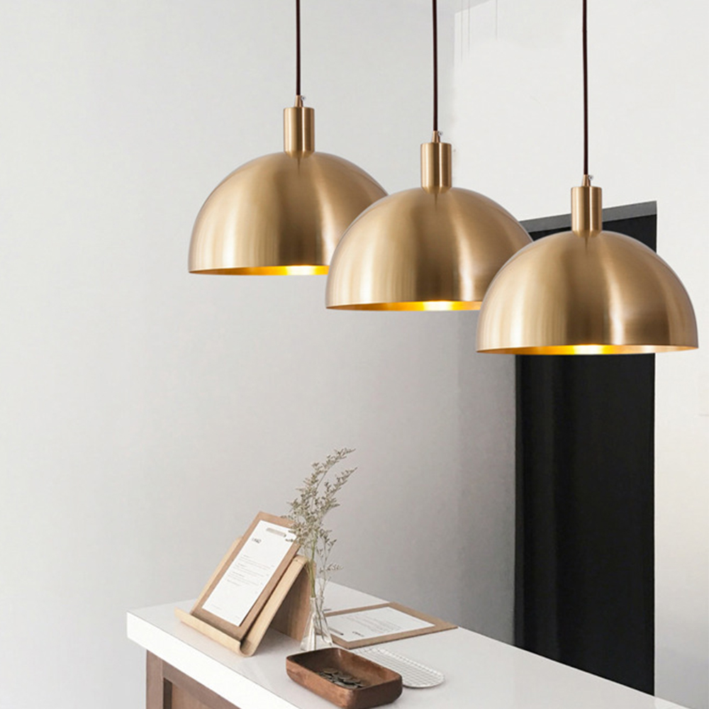 Vintage Chic Gold Brass Dining Room Pendant Lights