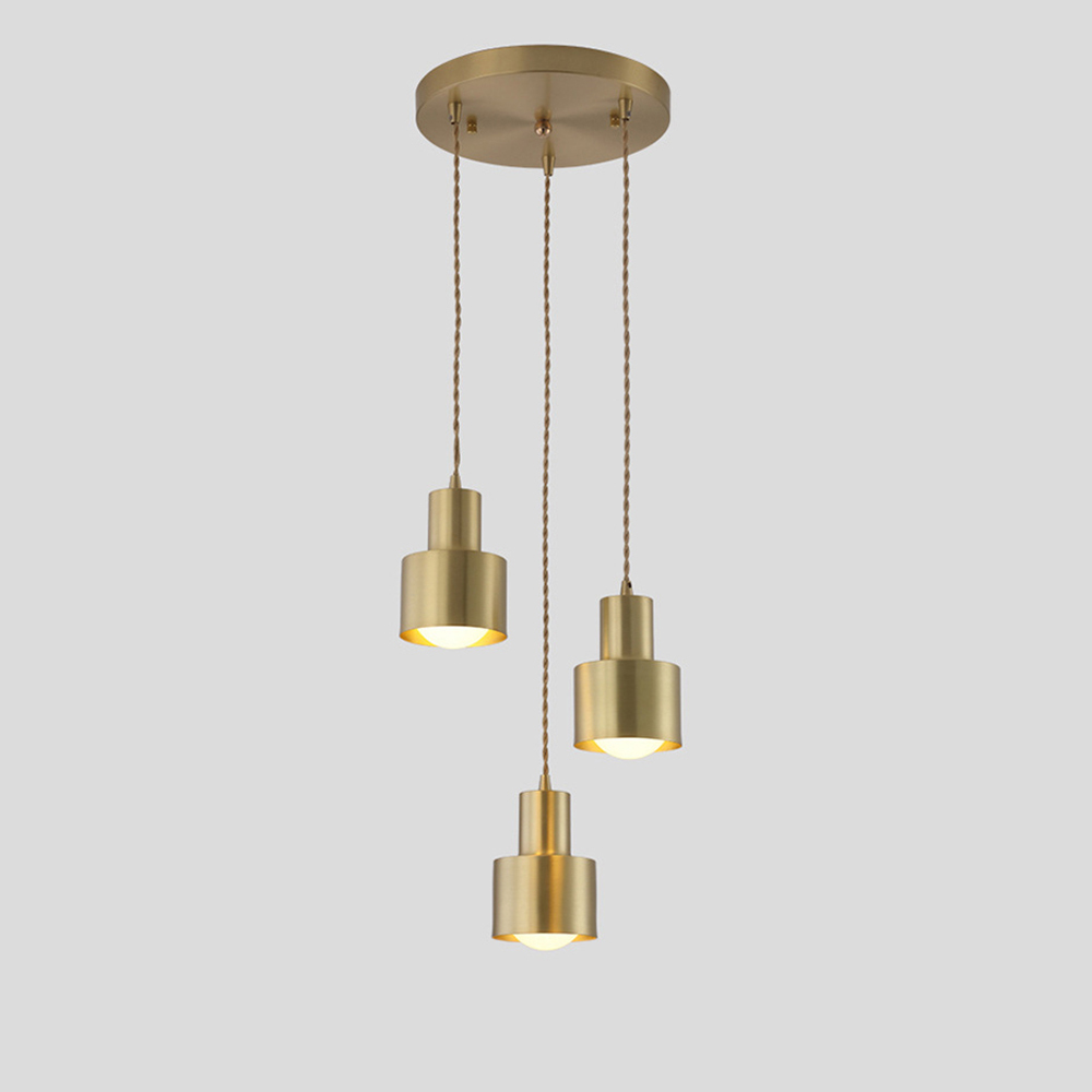 Minimalist Retro Gold Brass Dining Room Pendant Lights