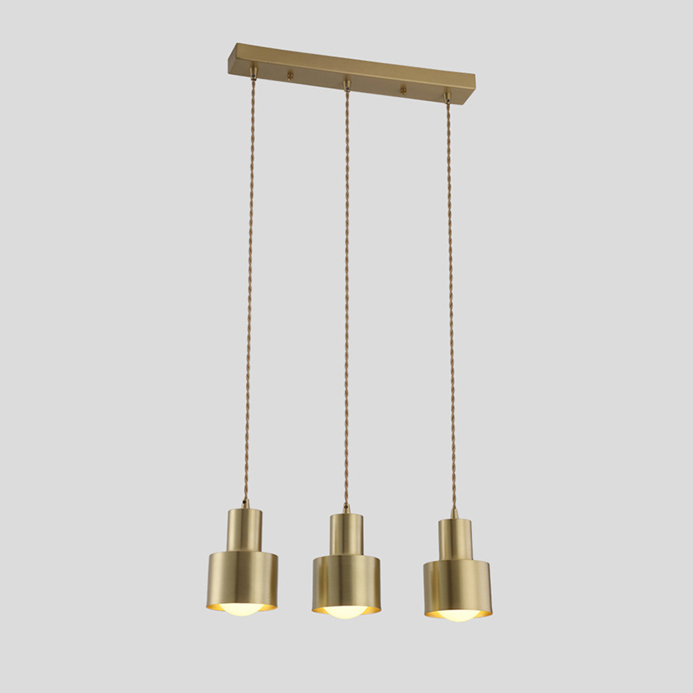 Minimalist Retro Gold Brass Dining Room Pendant Lights