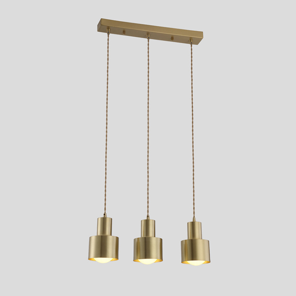 Minimalist Retro Gold Brass Dining Room Pendant Lights