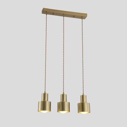 Minimalist Retro Gold Brass Dining Room Pendant Lights