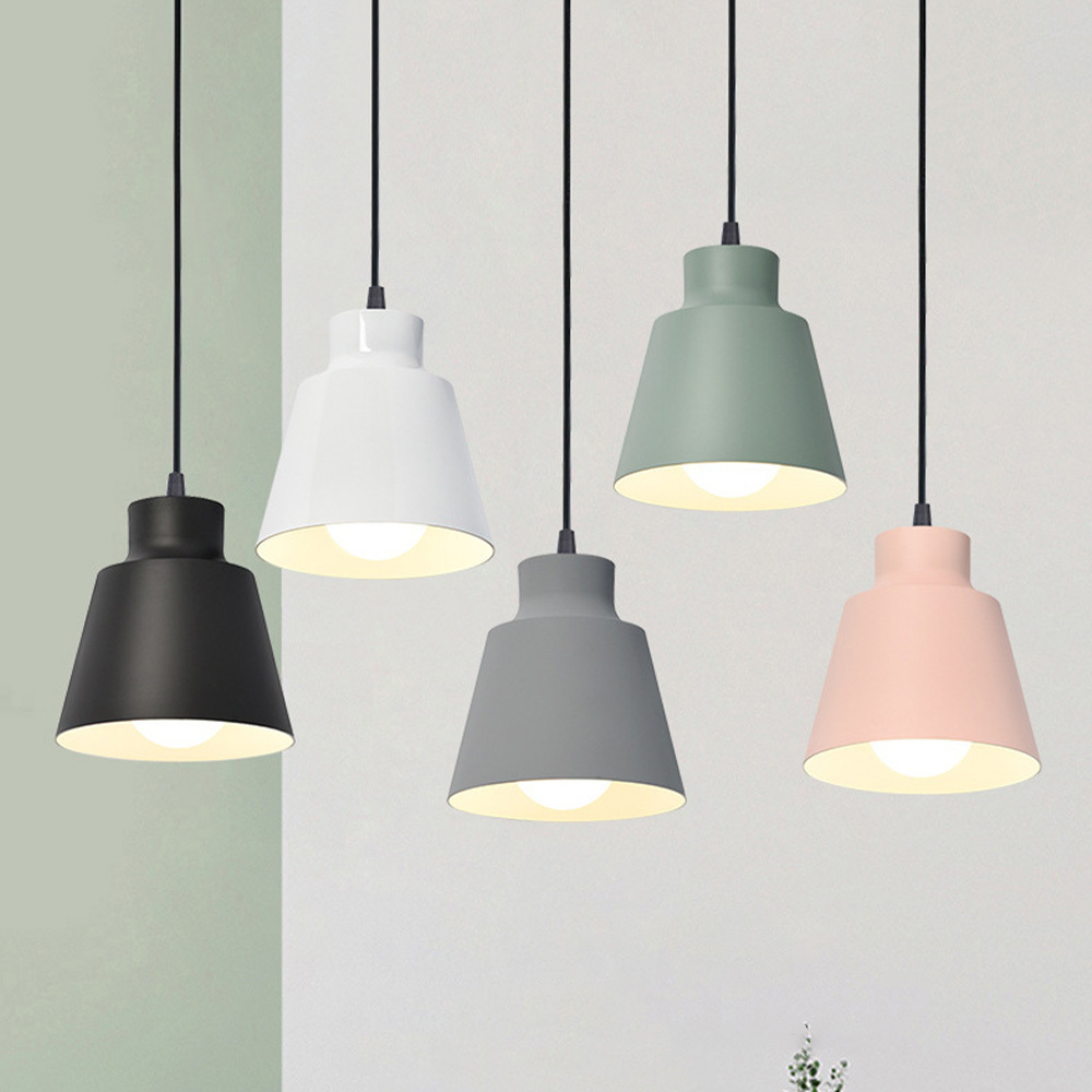 Minimal Decor Round Iron Pendant Lights For Kitchen