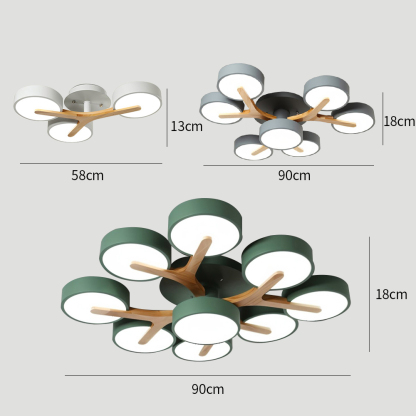 Contemporary Stylish Acrylic Living Room LED Ceiling Lights