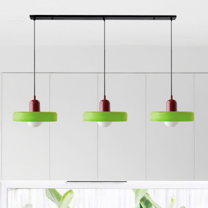 3 Heads Minimalism Art Decor Glass Pendant Light For Kitchen