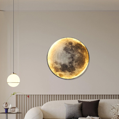 LED Moon Acrylic Home Decro Wall Lamp