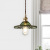 Vintage Elegant Pleated Glass Pendant Light For Living Room