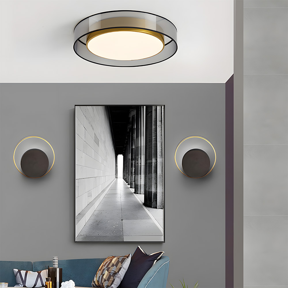 Luxury Creative Round Flush Mount LED Bedroom Ceiling Light