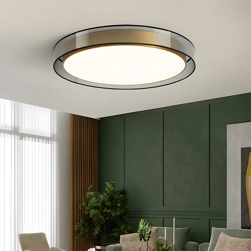 Luxury Creative Round Flush Mount LED Bedroom Ceiling Light