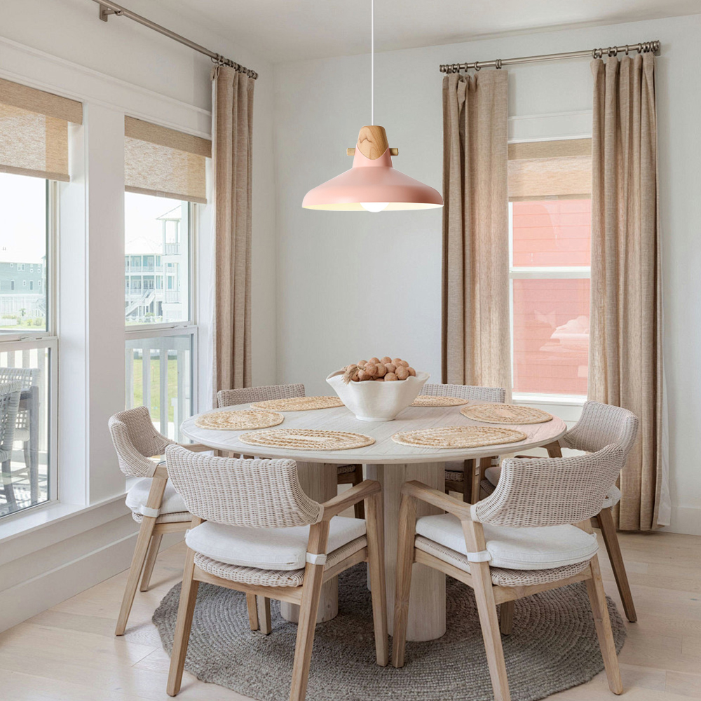 Creative Decor Macarons Wood Bedroom Pendant Lighting