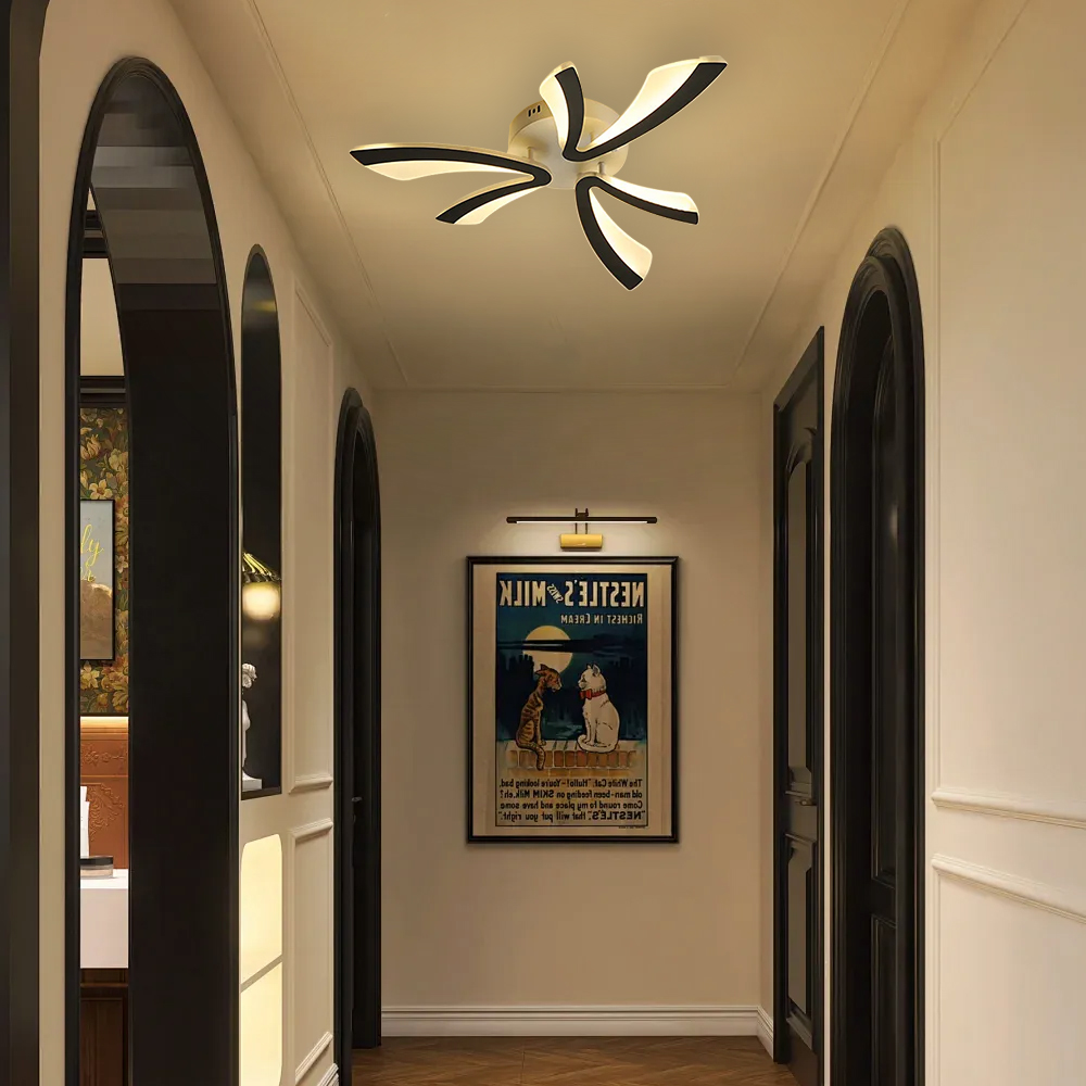 Nordic Acrylic Petal LED Ceiling Light for Living Room