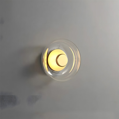 Modern Industrial Glass Wall Lights Pairs For Bedroom