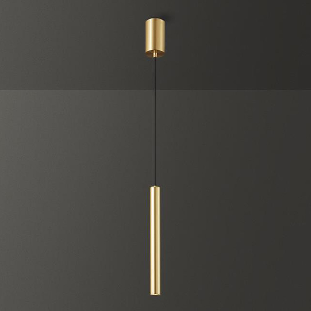 Gold And Black Brass Industrial LED Pendant Lights For Dining Room